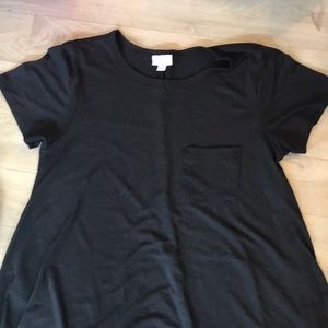 Lularoe XS black Carly knit material 🖤